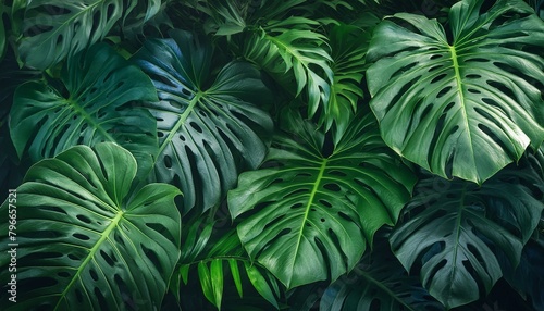 3. "Tropical Tranquility: Leafy Haven" Immerse yourself in the exotic allure of tropical foliage with this captivating nature background. palm, summer, flora, herb, fresh, abstract, tropical, 