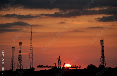 Obraz na płótnie Expedition 21 Soyuz Rollout