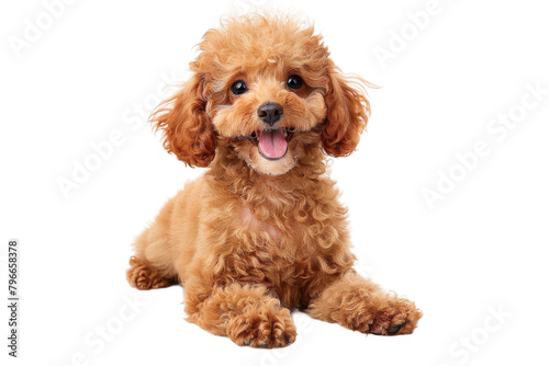 Portrait of an adorable poodle
