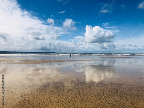 reflections on the sand