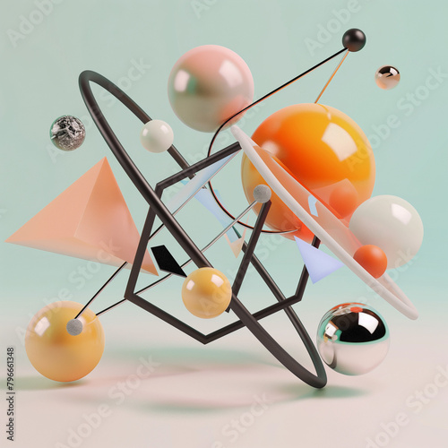 3d render of molecule