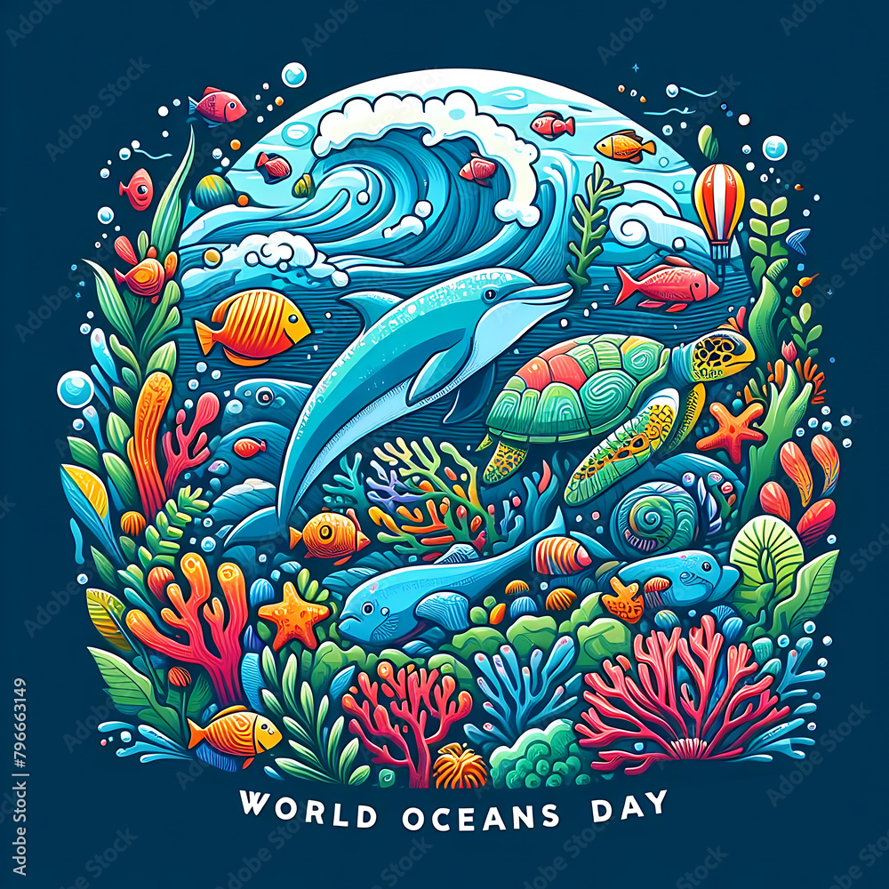 Fototapeta premium World Oceans Day