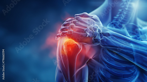 X-Ray Imaging shoulder pain on the shoulder area