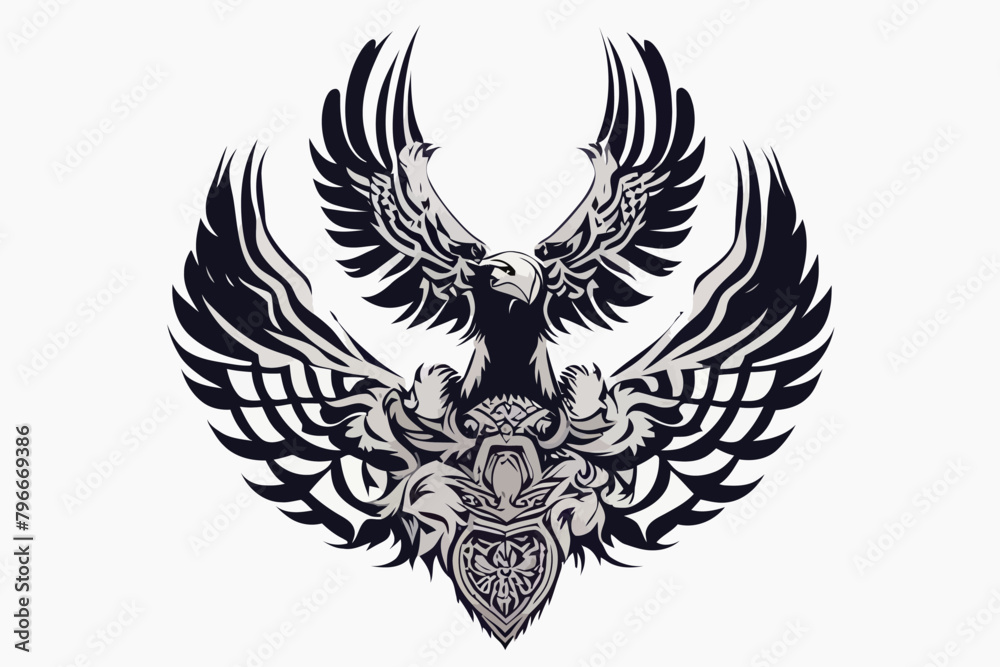 Fototapeta premium Tribal Eagle Artwork