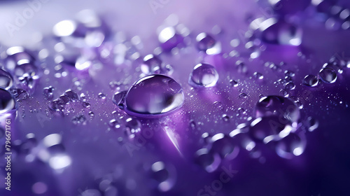 featuring a background composed of purple particles