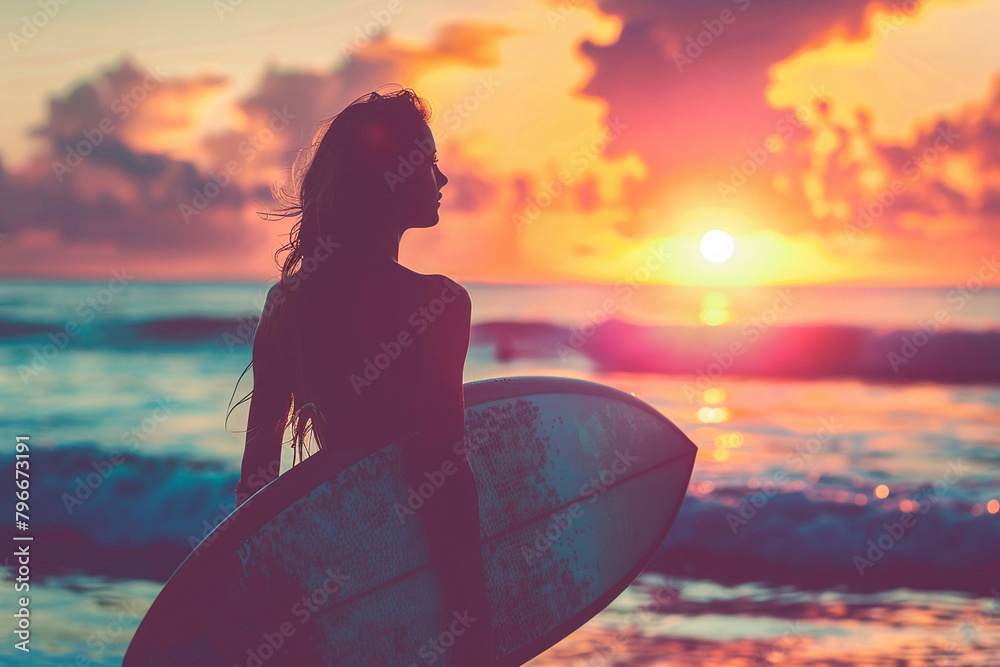 Fototapeta premium surfboards on the beach 