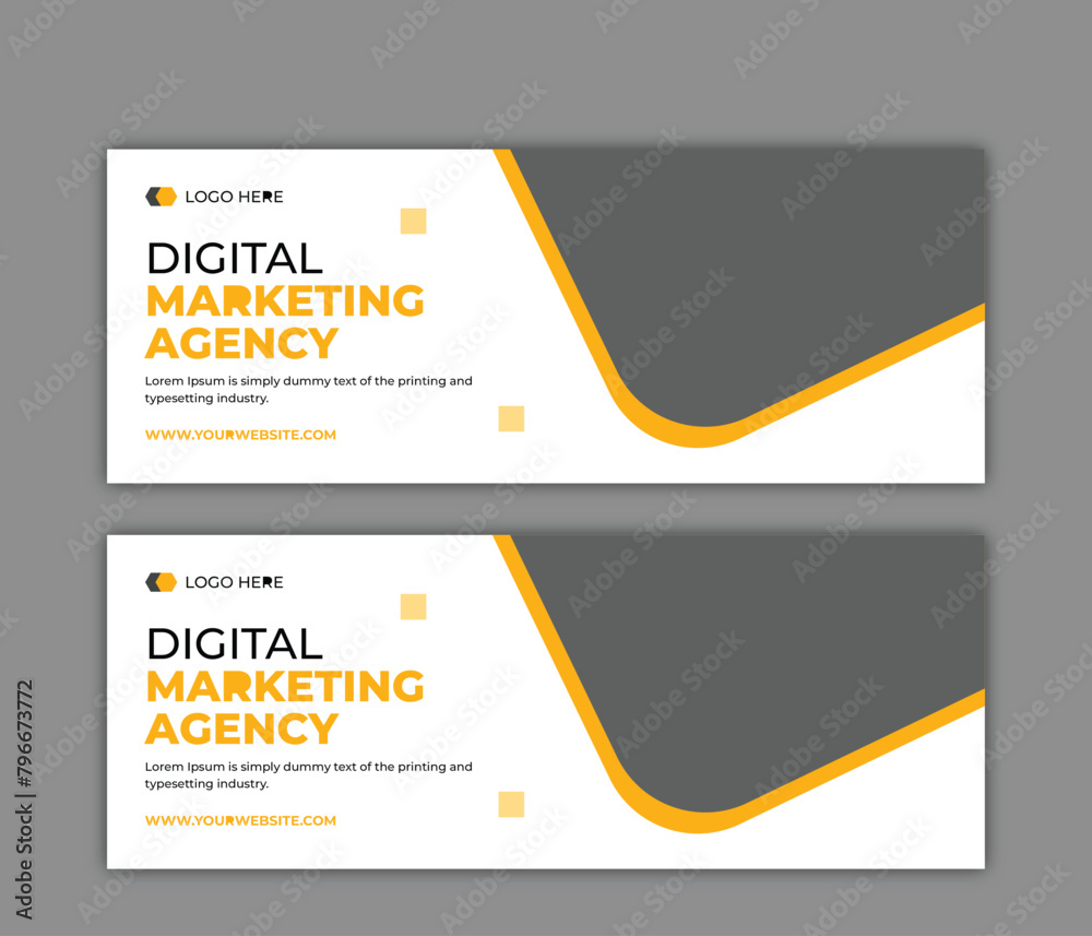 creative marketing agency facebook cover banner and social media post template design creative marketing agency facebook cover banner and social media post template design