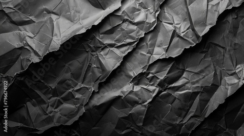 Black crumpled paper textured with dark colors