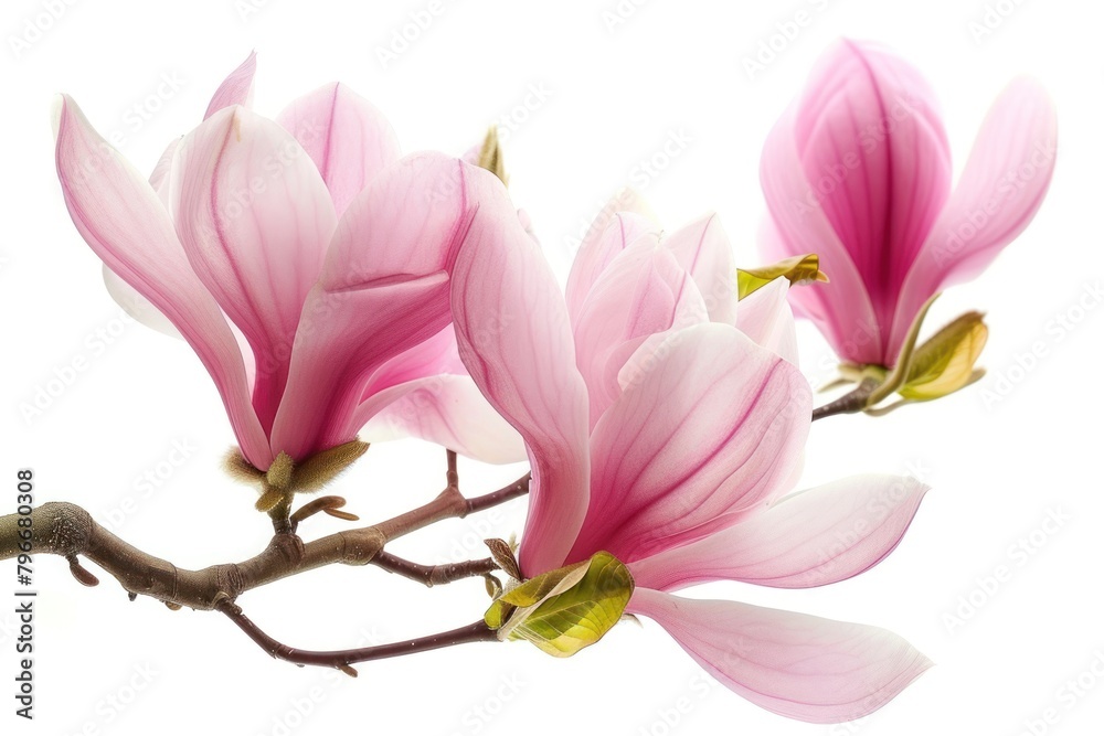 Pink magnolia blossom flower petal