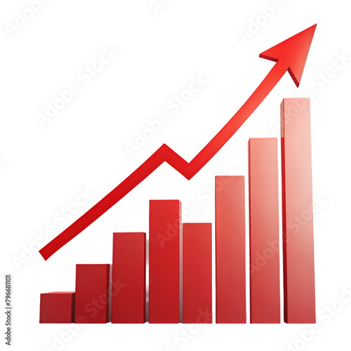 Free Download business growth chart 3d render - GFXLoad