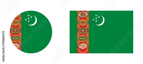 Flag of Turkmenistan © ValGraphic
