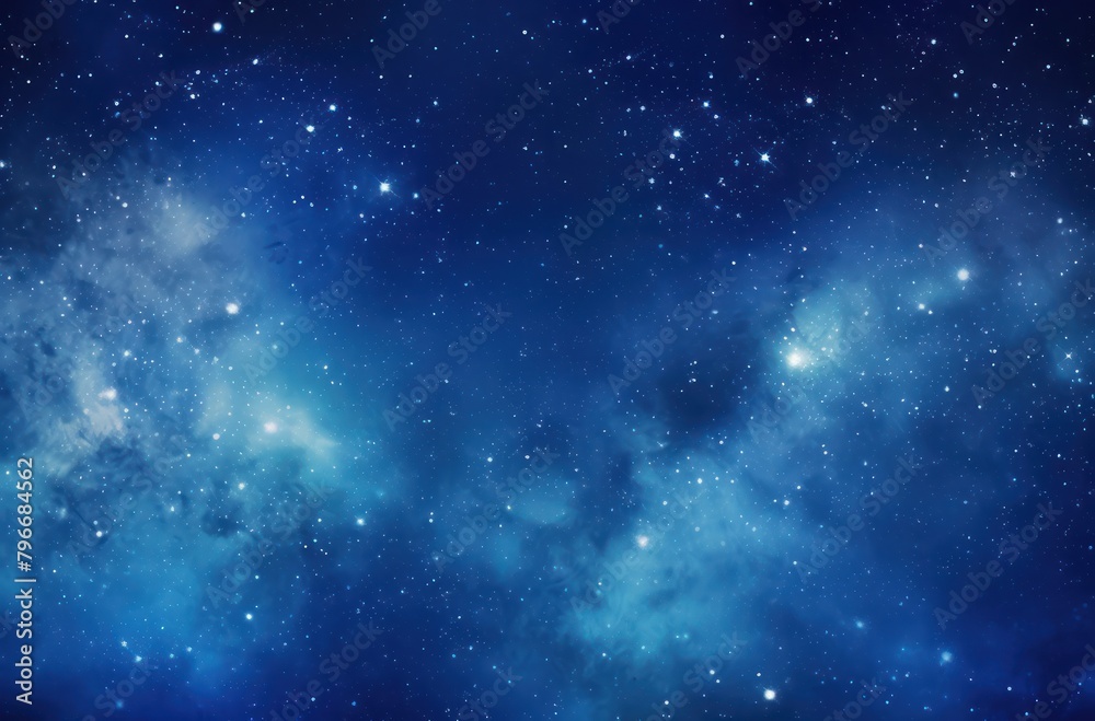Blue purple dark tone Stars and galaxy outer space sky night universe background
