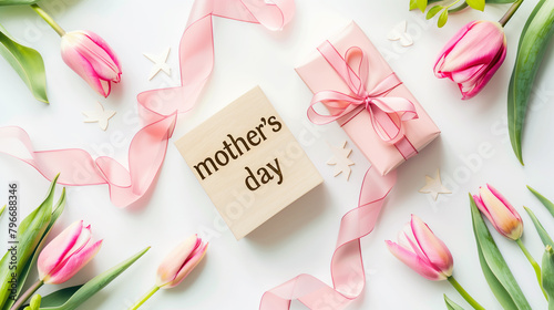 Happy mother's day greeting card or template 