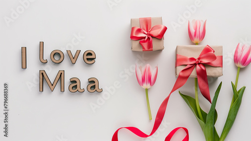 Happy mother's day greeting card or template 