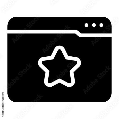 favourite glyph icon