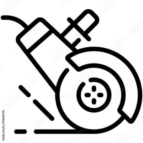 grinder line icon