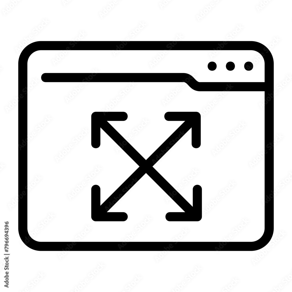 fullscreen line icon fullscreen line icon