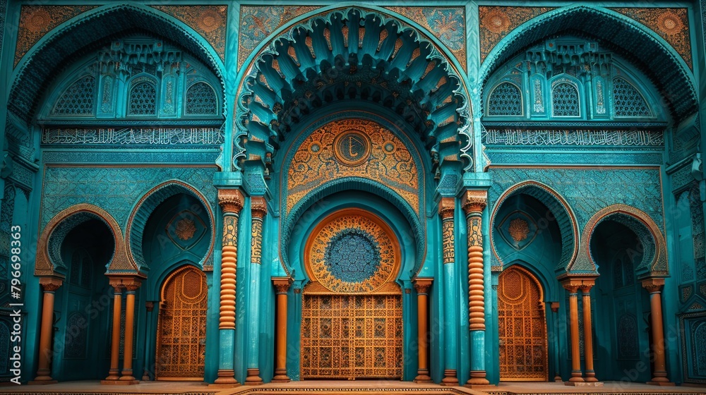 Showcase the beauty of religious architecture with a series of photos highlighting intricate details vibrant colors
