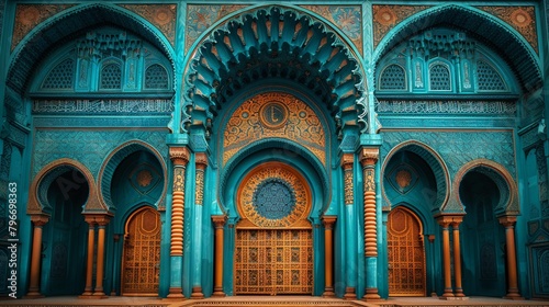 Showcase the beauty of religious architecture with a series of photos highlighting intricate details vibrant colors
