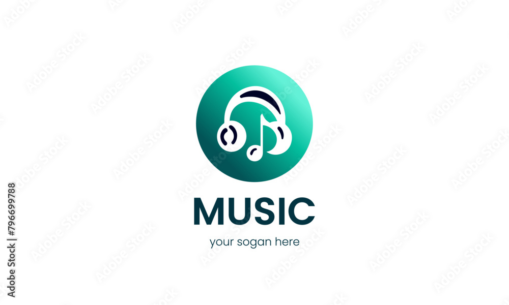 Melodic Elegance, A Sophisticated Music Logo Design Melodic Elegance, A Sophisticated Music Logo Design