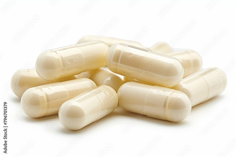 Pile of oil vitamin capsules Pile of oil vitamin capsules