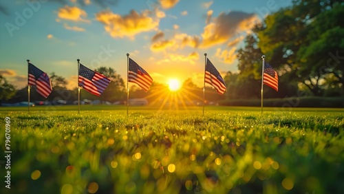 Memorial Day is a federal holiday in the US honoring fallen soldiers. Concept Patriotism, National Remembrance, Honoring Heroes, Military Sacrifice, Memorial Day Traditions, photo