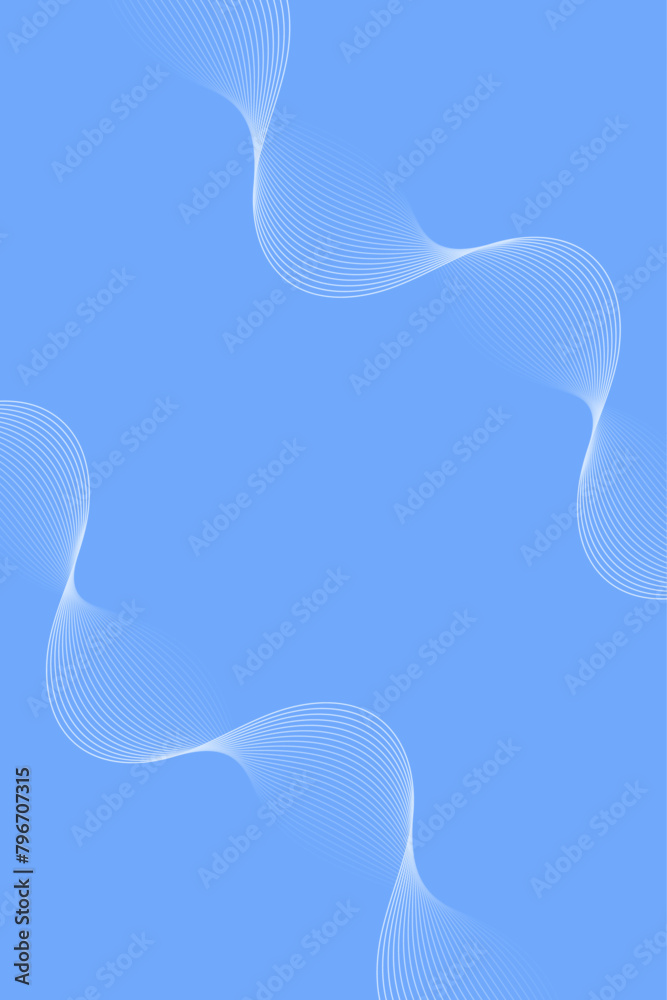 Abstract background with waves for banner. Standart poster size. Vector background with lines. Element for design isolated on blue. Blue gradient. Brochure, booklet. Summer, spring. Ocean, water Abstract background with waves for banner. Standart poster size. Vector background with lines. Element for design isolated on blue. Blue gradient. Brochure, booklet. Summer, spring. Ocean, water