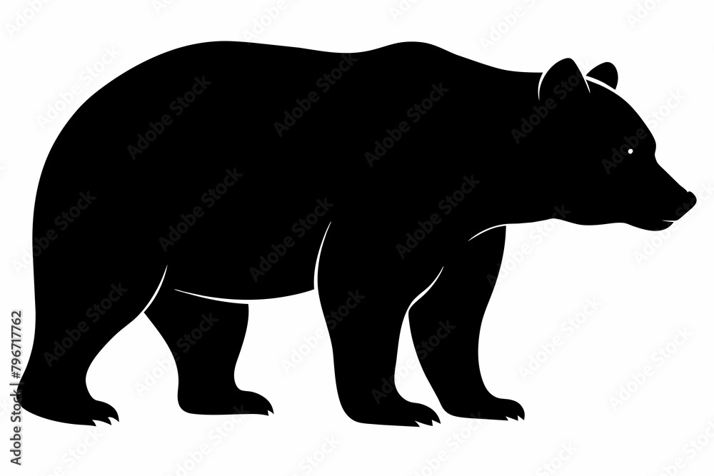 silhouette of a bear vector illustration silhouette of a bear vector illustration