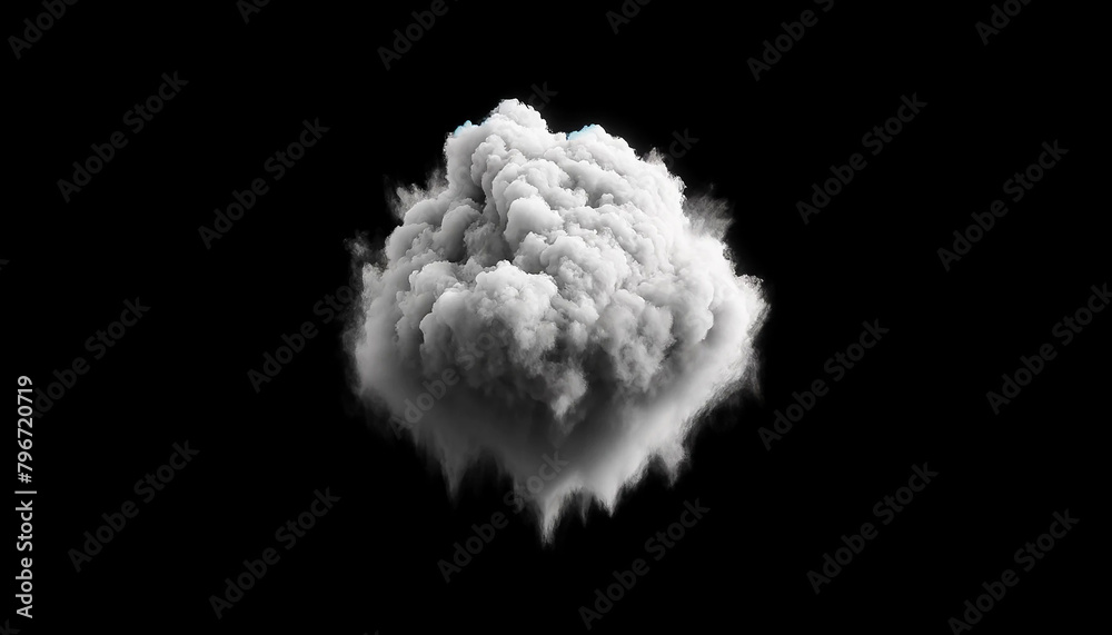 Cloud or smoke isolated on black background Cloud or smoke isolated on black background