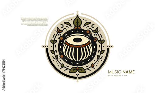 фотографія A Tabla Music Logo Design