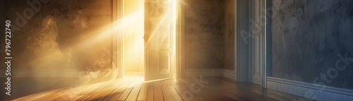 An image of an open door surrounded by light, signifying the endless opportunities that lie ahead