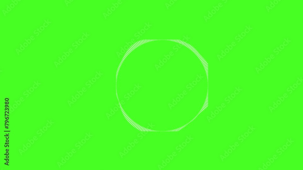 the audio wave or sound frequency digital animation effect on the green screen background. the audio wave or sound frequency digital animation effect on the green screen background.