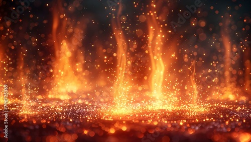 Vertical Pyrotechnic Flame Bursts: k p Alpha Channel Background. Concept Vertical Pyrotechnic Flame Bursts, Alpha Channel Background, Special Effects, Explosive Visuals