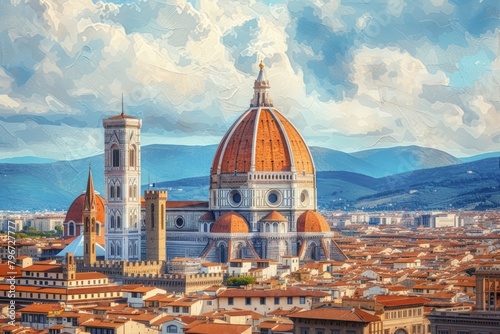 The iconic Florence Cathedral architecture cityscape cathedral photo