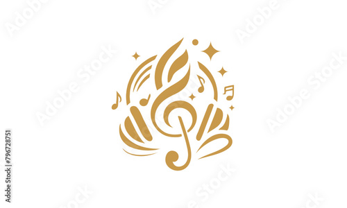 Melodic Elegance, A Sophisticated Music Logo Design