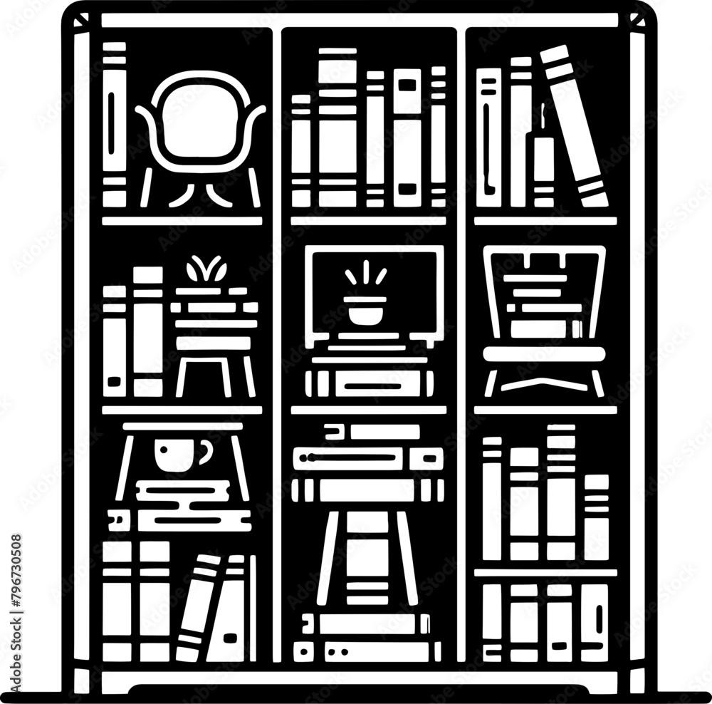 Bookcase icon 1