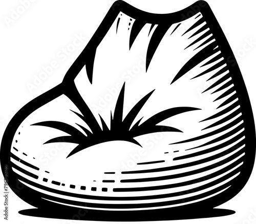 Bean bag furniture icon 2