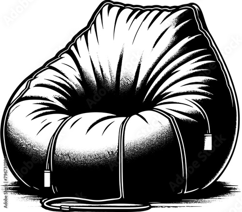 Bean Bag chair furniture icon 7