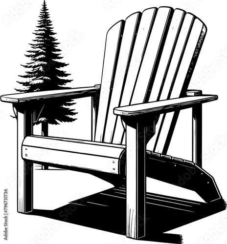 Adirondack chair icon 1