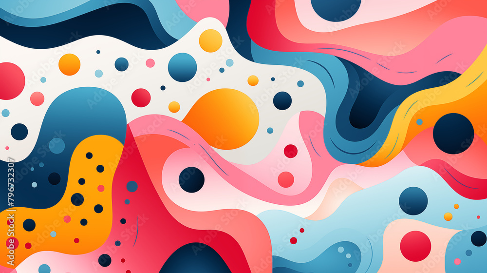Colorful Abstract Liquid Flow Desktop Wallpaper