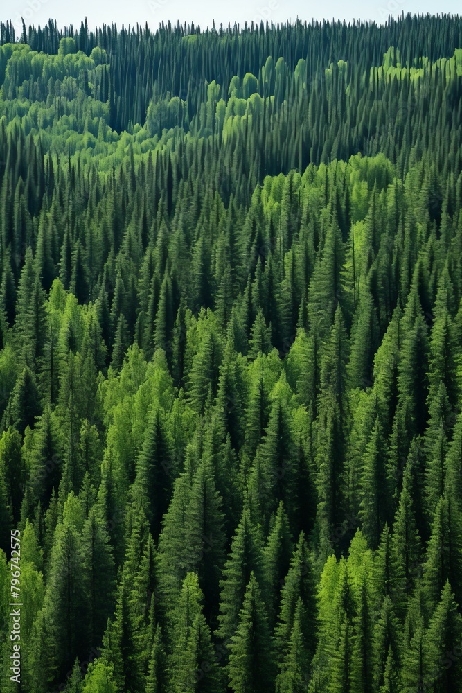 b'Birds eye view of a lush green coniferous forest' b'Birds eye view of a lush green coniferous forest'