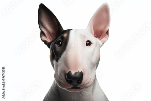 bull terrier isolated on white background