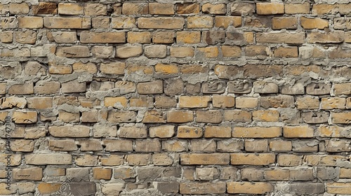 b'Old weathered grunge brick wall texture background' photo