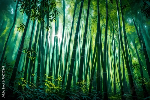 bamboo forest in the morning