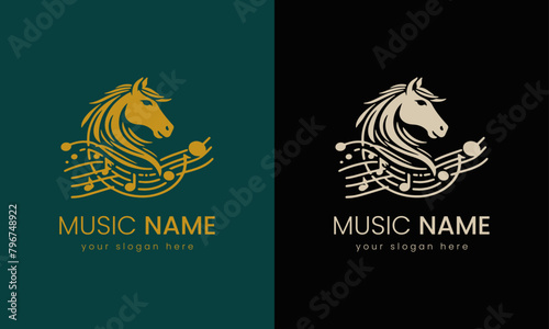 Melodic Elegance, A Sophisticated Music Logo Design