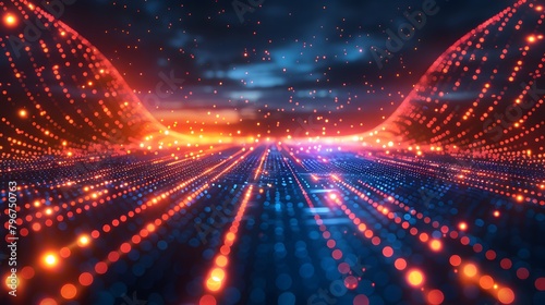 Digital Transformation With A Vibrant Depiction Of Cloud Technology