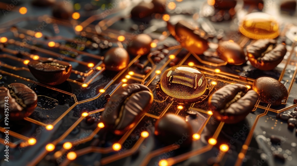 Coffee beans and aroma sensors and circuits enhancing brewing machines Coffee beans and aroma sensors and circuits enhancing brewing machines
