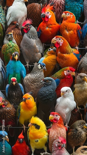 b'A Diverse Menagerie of Feathered Friends' © duyina1990