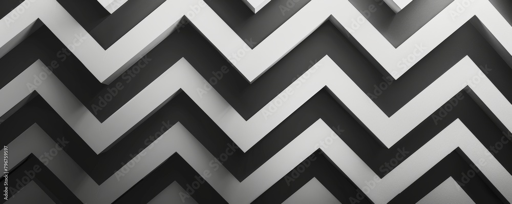 Black and white zigzag pattern Black and white zigzag pattern