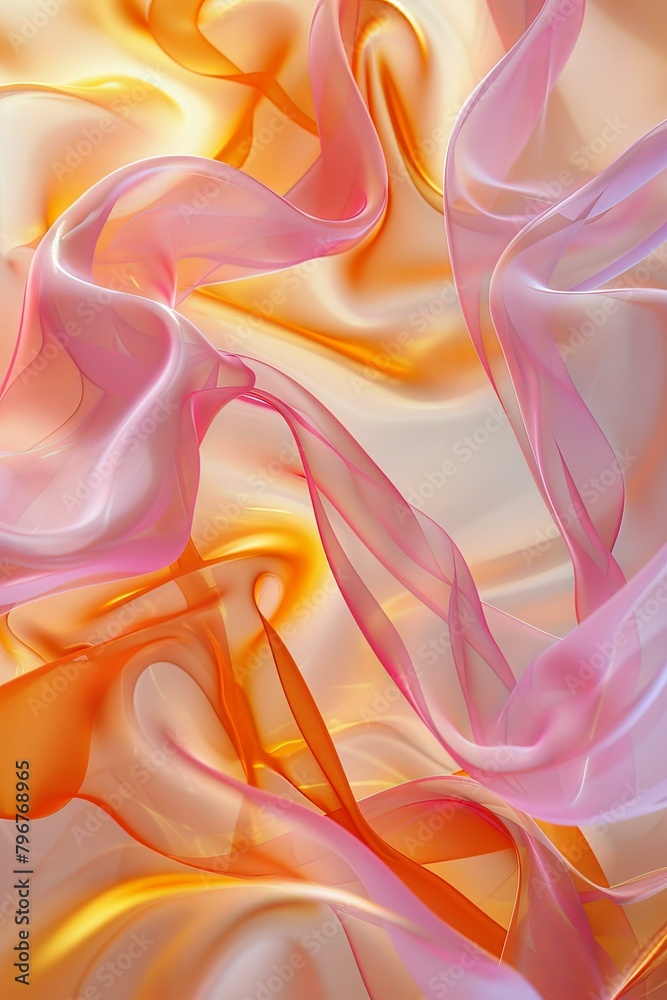 Fototapeta premium b'Colorful abstract background with flowing shapes'